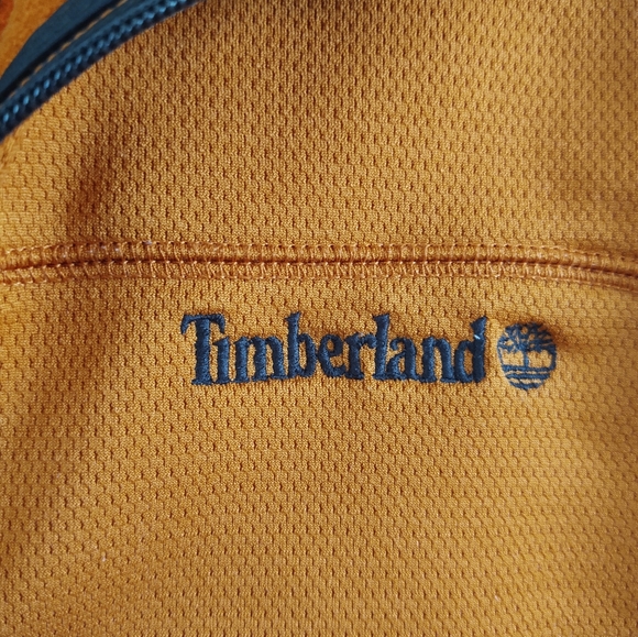 Men's Timberland Orange Half Zip Jacket - Picture 3 of 5